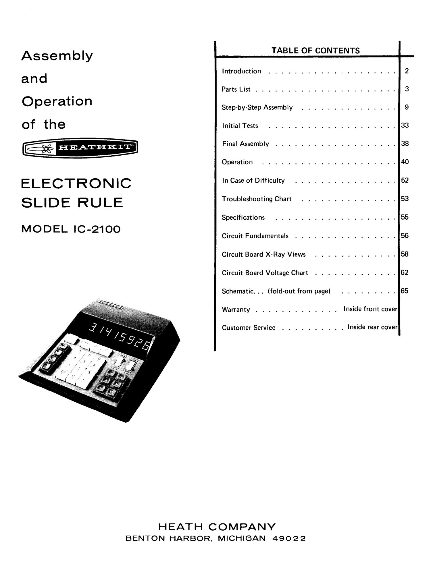 Heathkit IC 2100 Schematic