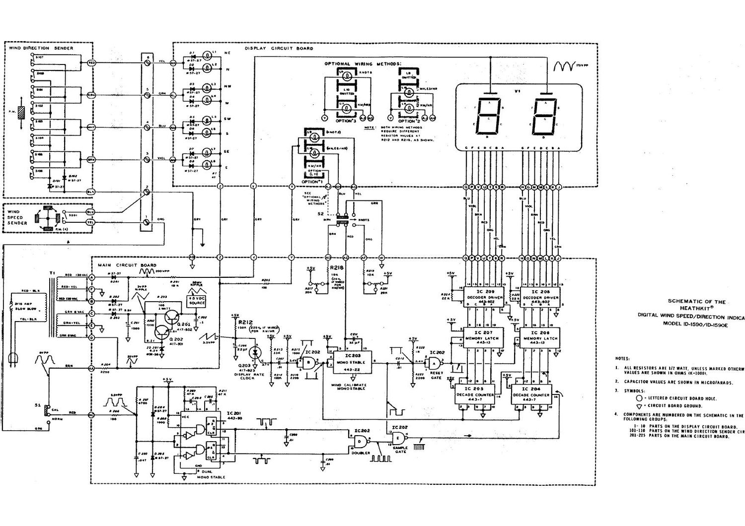 Heathkit ID 1590E Schematic