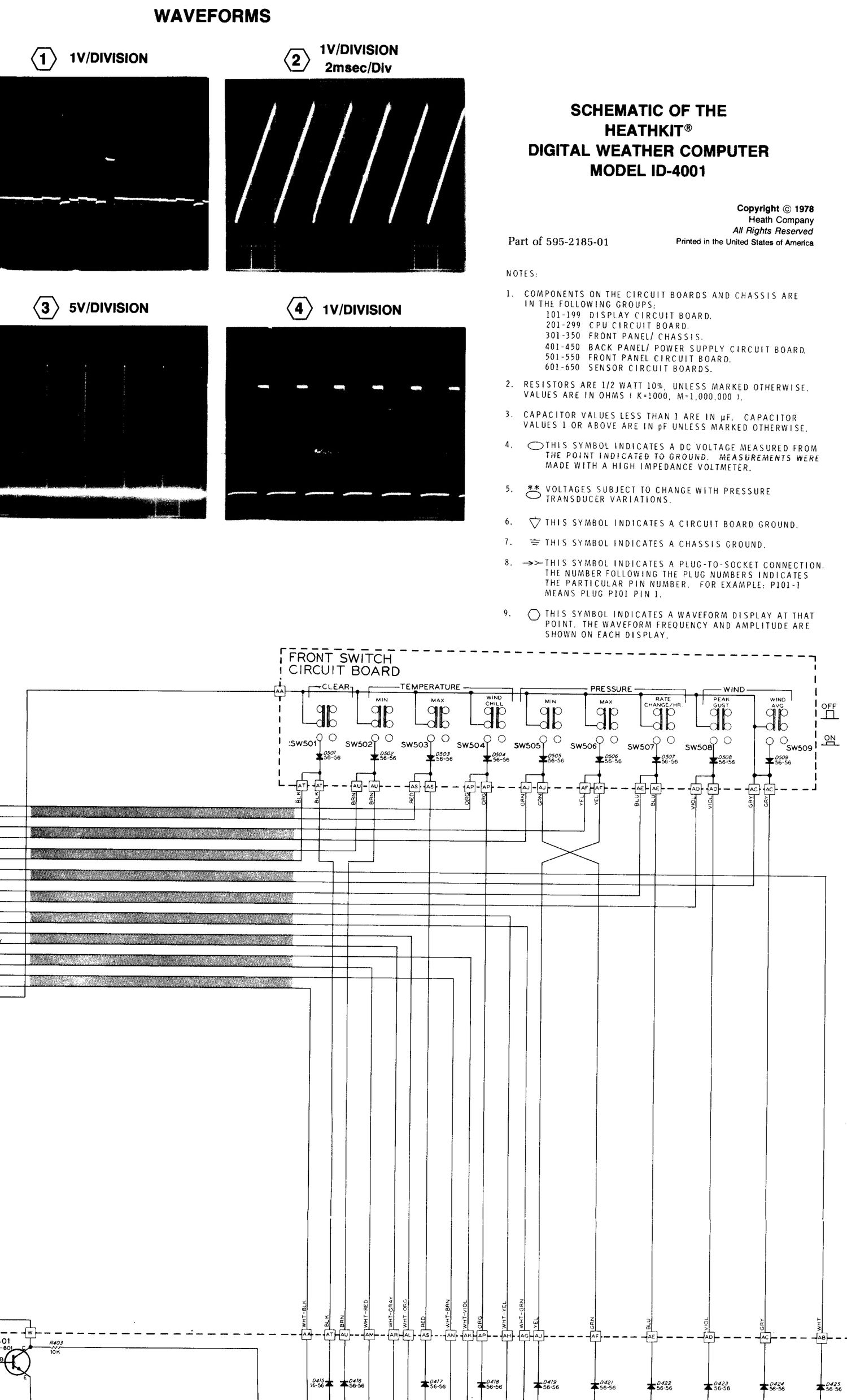 Heathkit ID 4001 Schematic 3