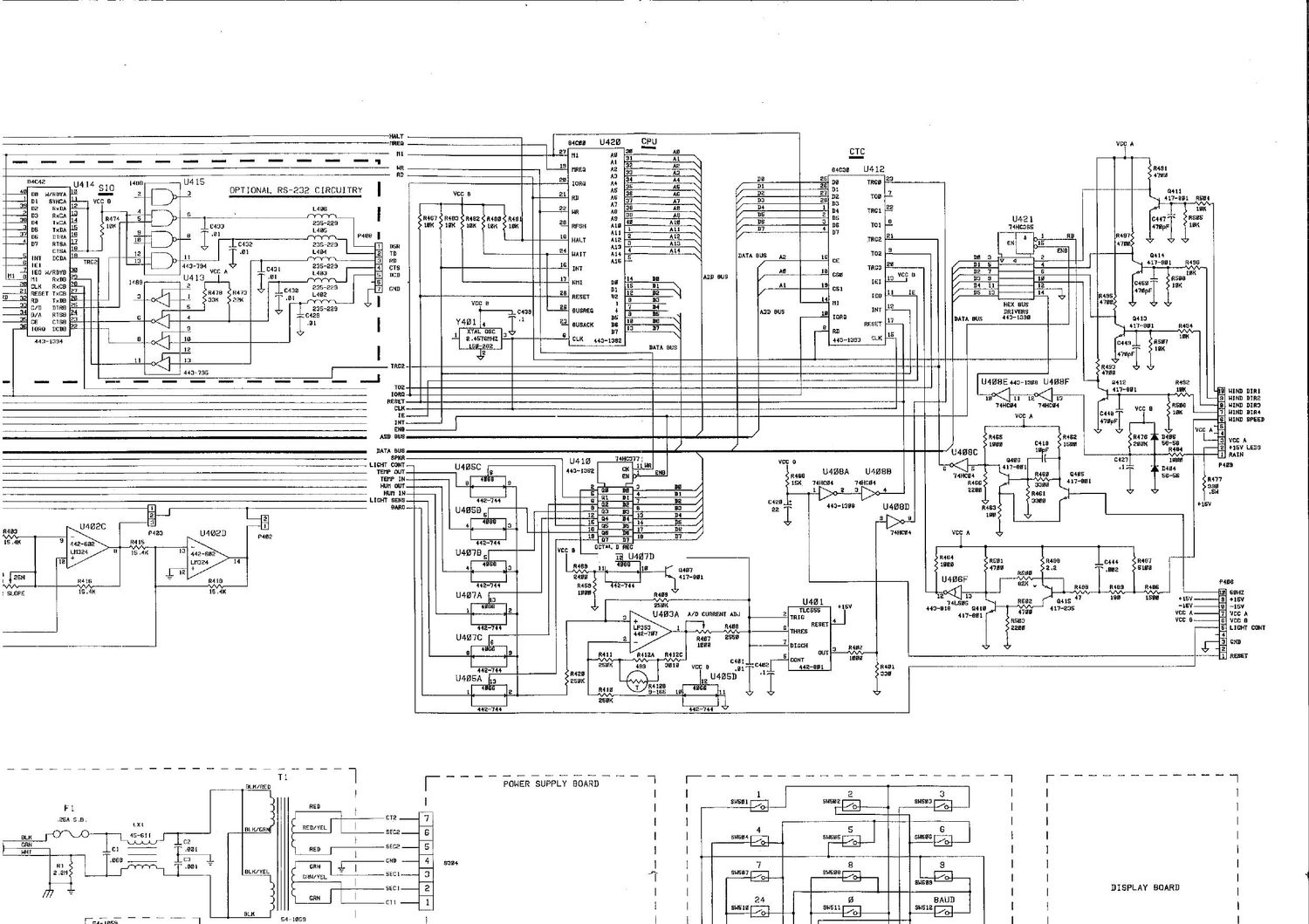 Heathkit ID 5001 Schematic