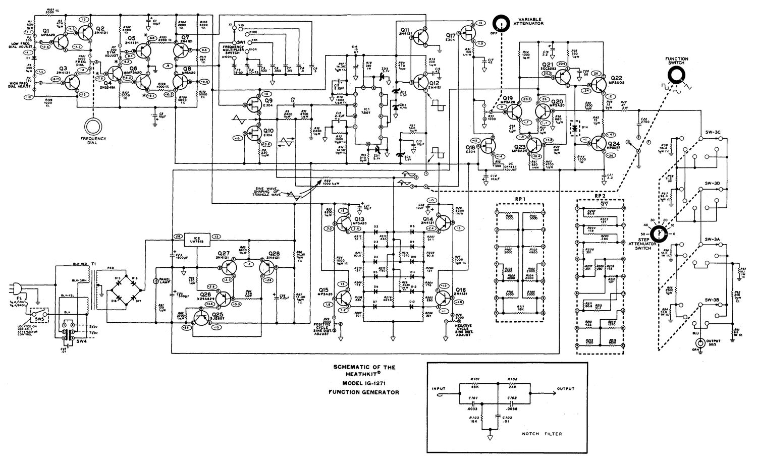 Heathkit IG 1271 Schematic 2