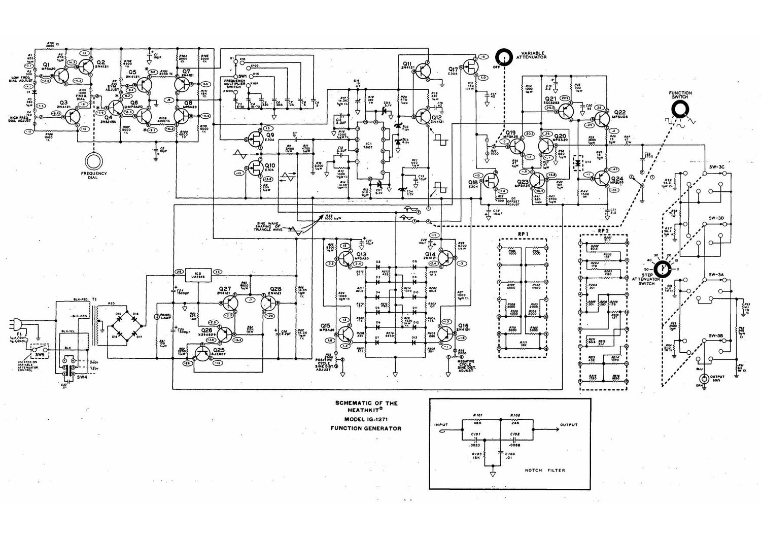 Heathkit IG 1271 Schematic 3