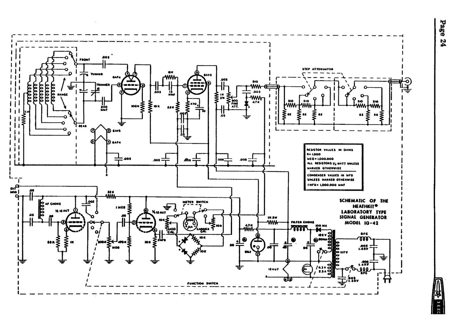 Heathkit IG 42 Schematic 2