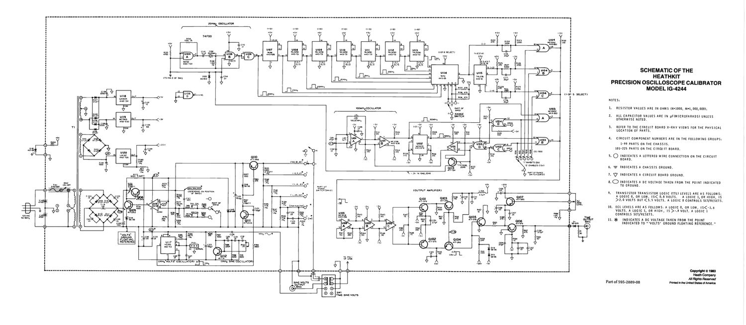 Heathkit IG 4244 Schematic