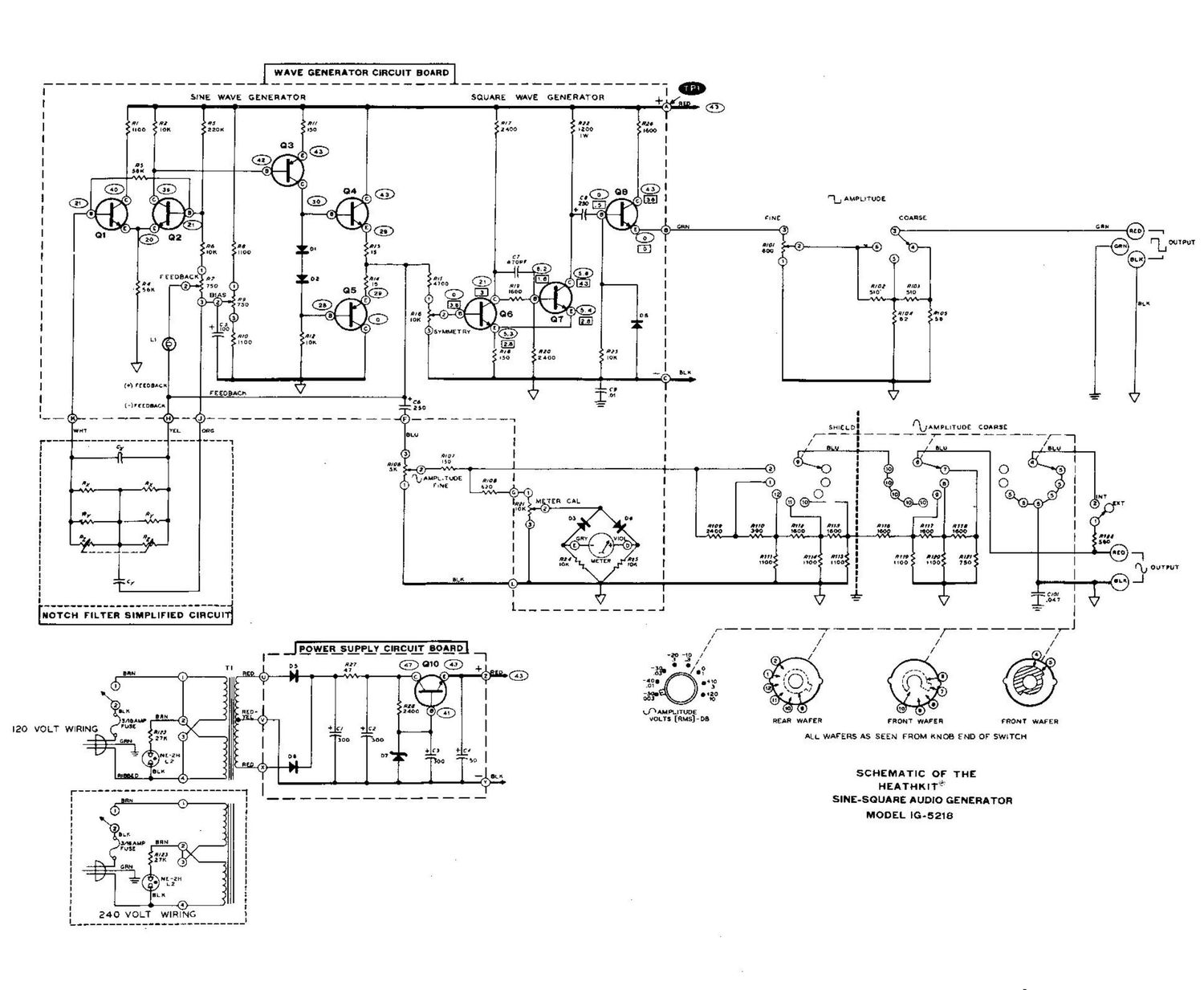 Heathkit IG 5218 Schematic