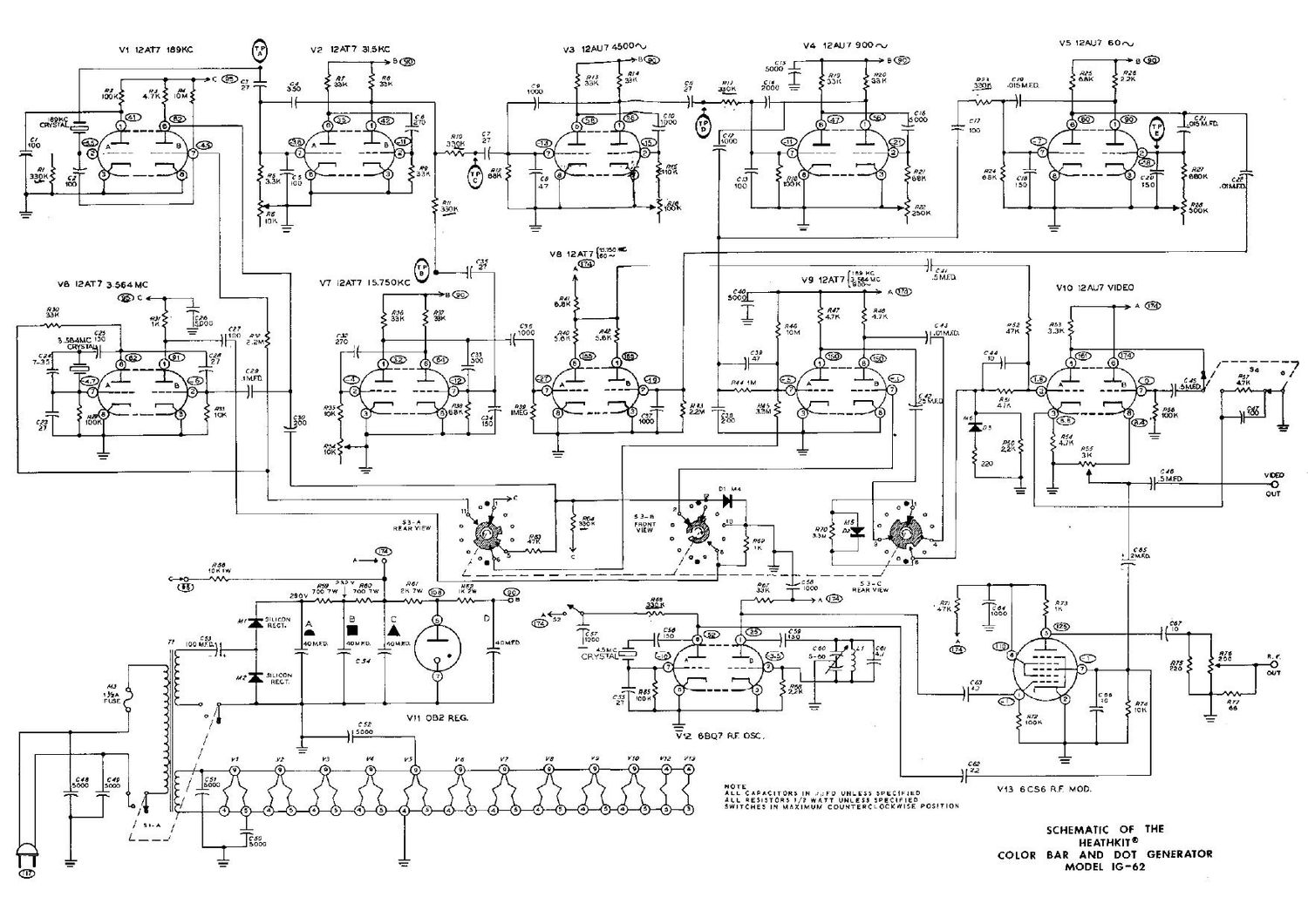 Heathkit IG 62 Schematic 2