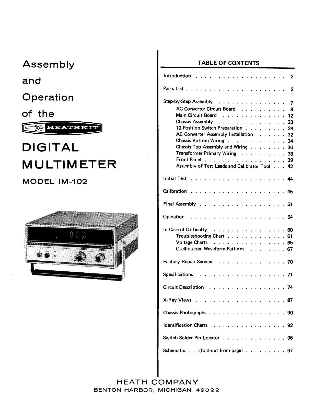 Heathkit IM 102 Manual