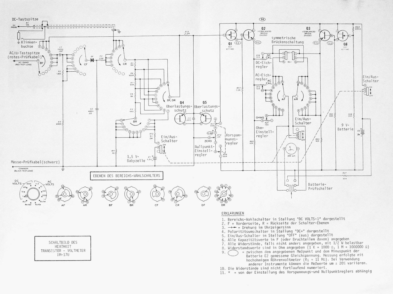 Heathkit IM 17 Schematic