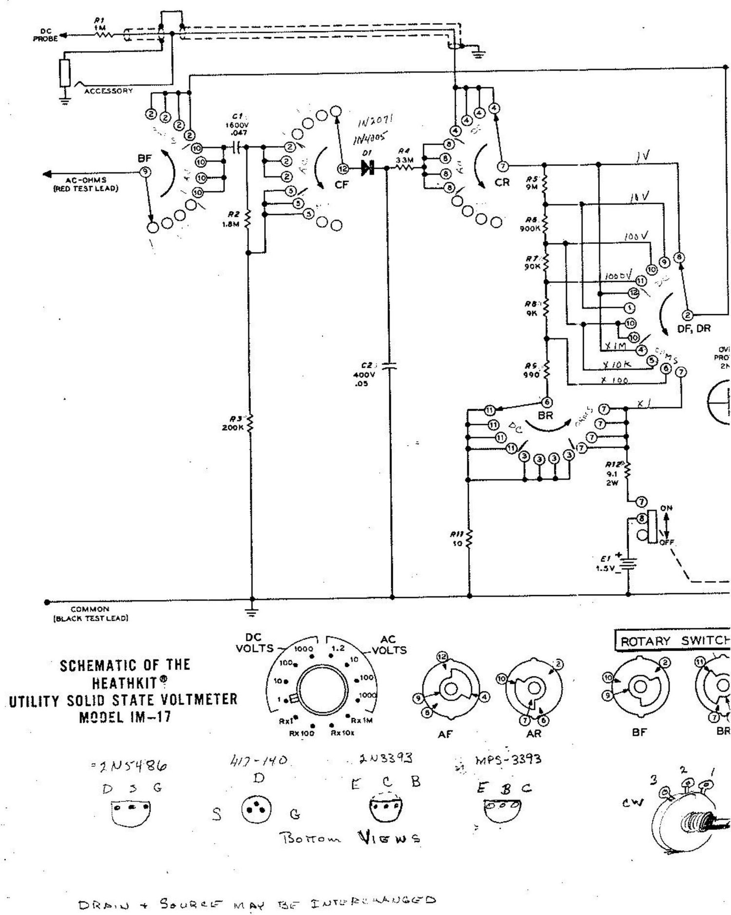 Heathkit IM 17 Schematic 2