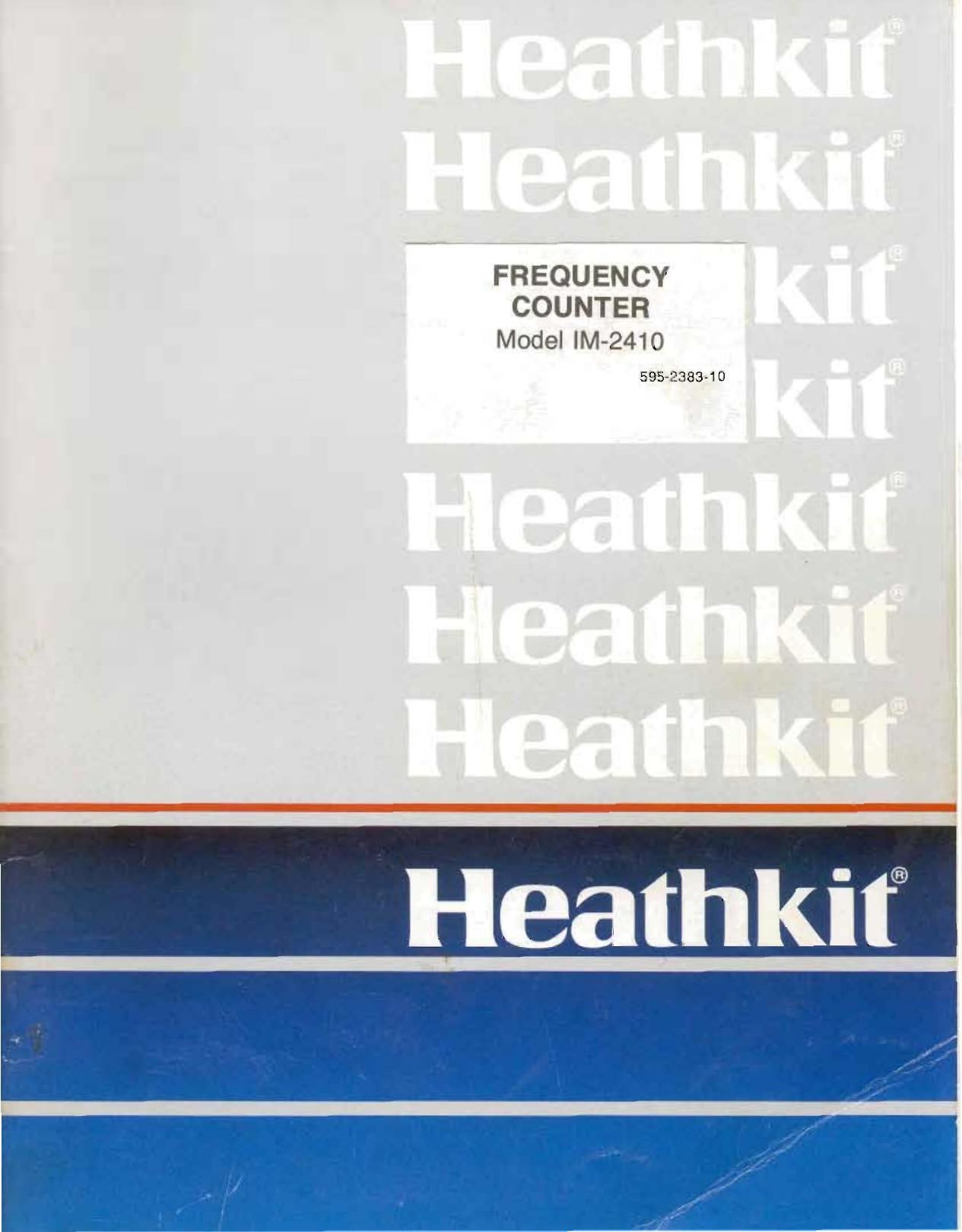 Assembly Manual-Anleitung für Heathkit IM-5238 