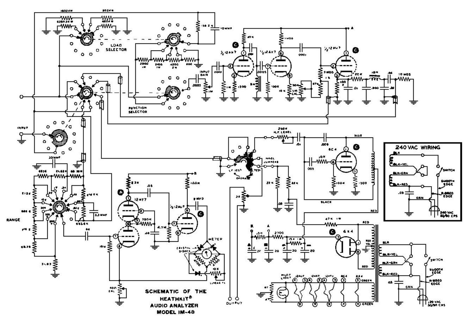 Heathkit IM 48 Schematic