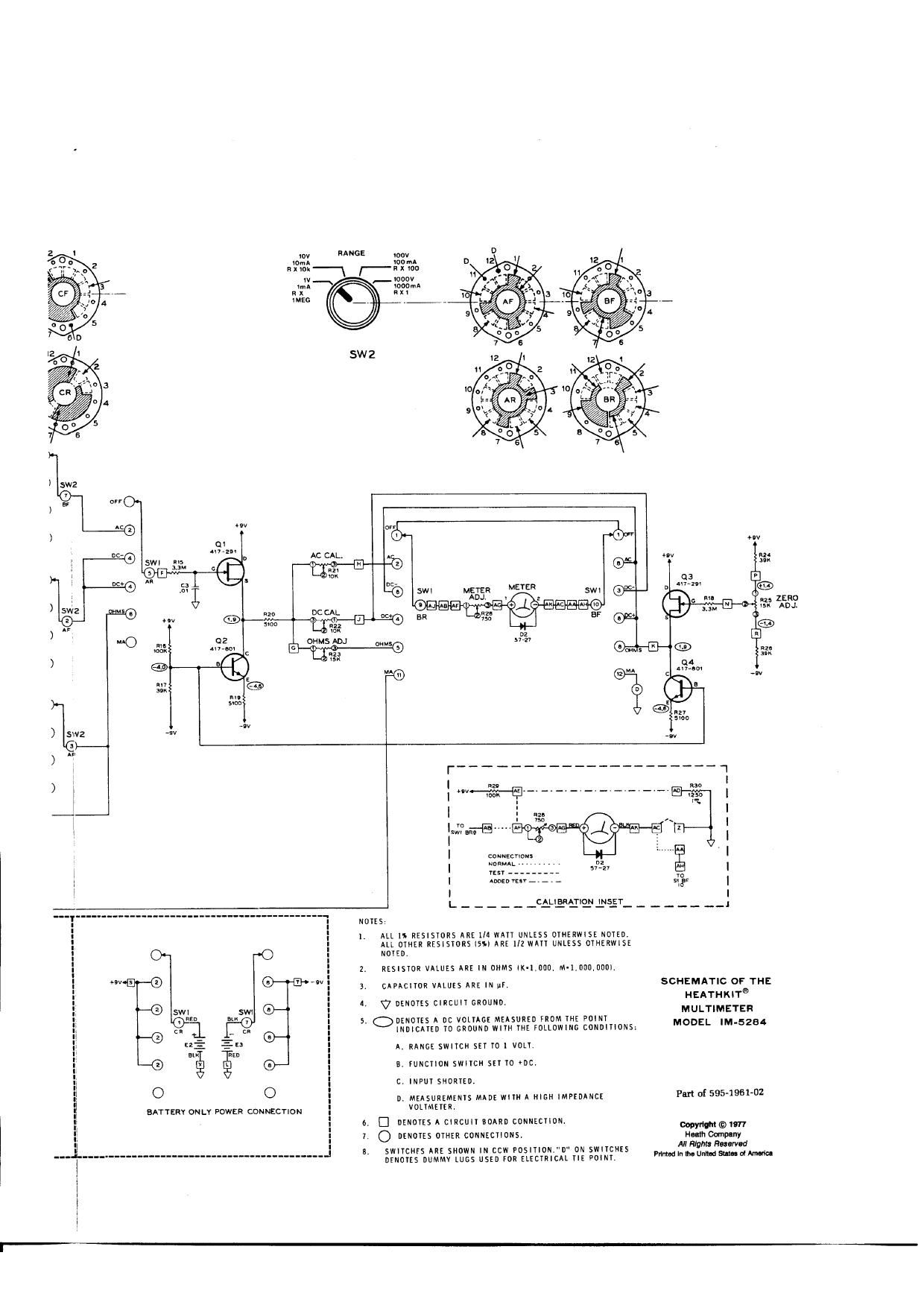 Heathkit IM 5284 Schematic 2