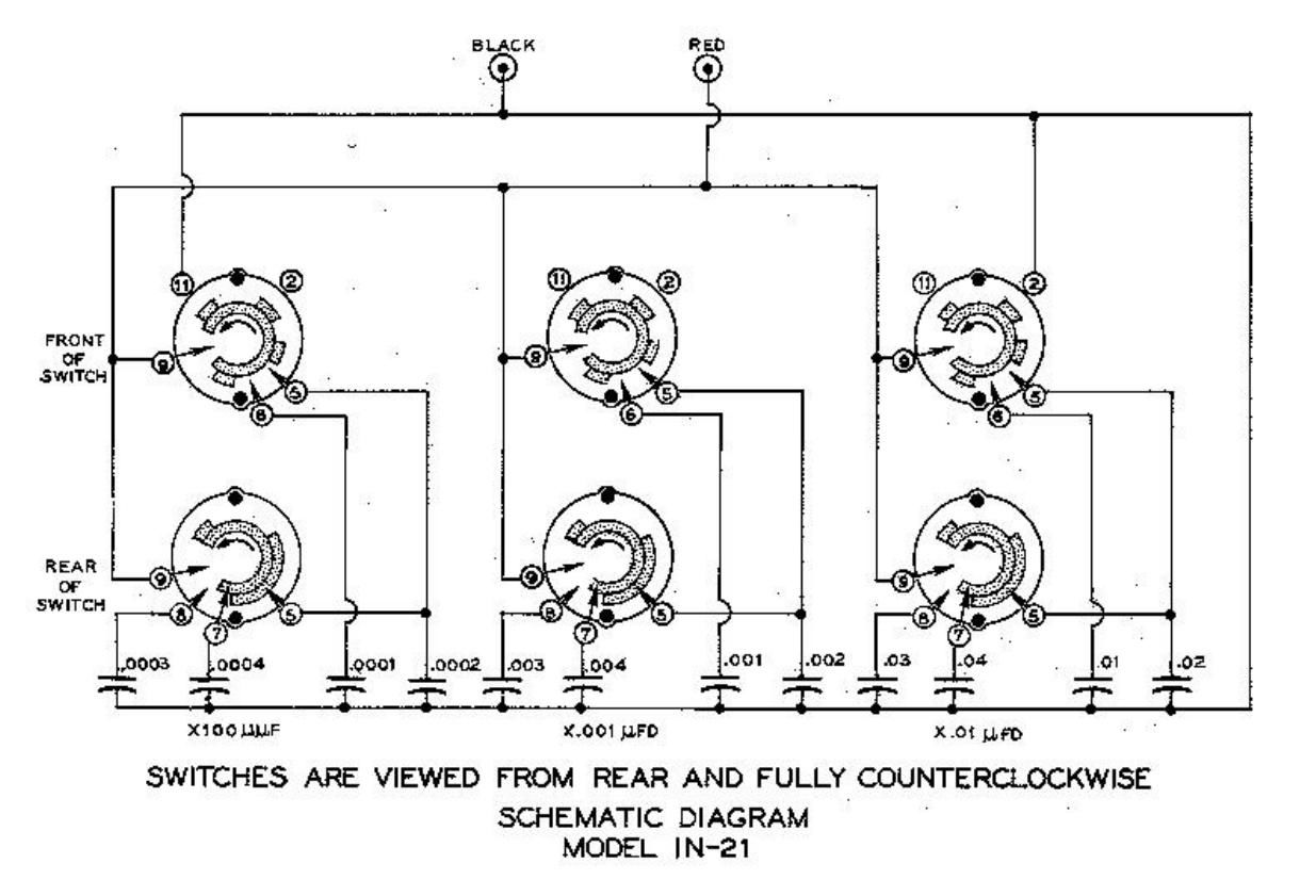 Heathkit IN 21 Schematic