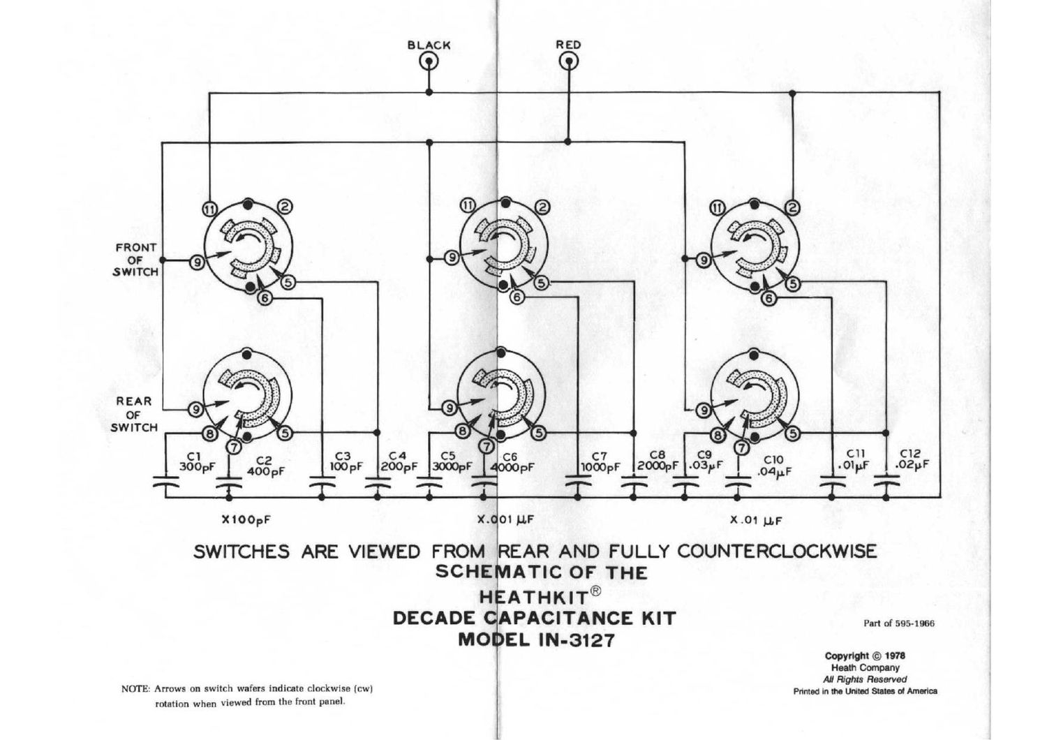 Heathkit IN 3127 Schematic