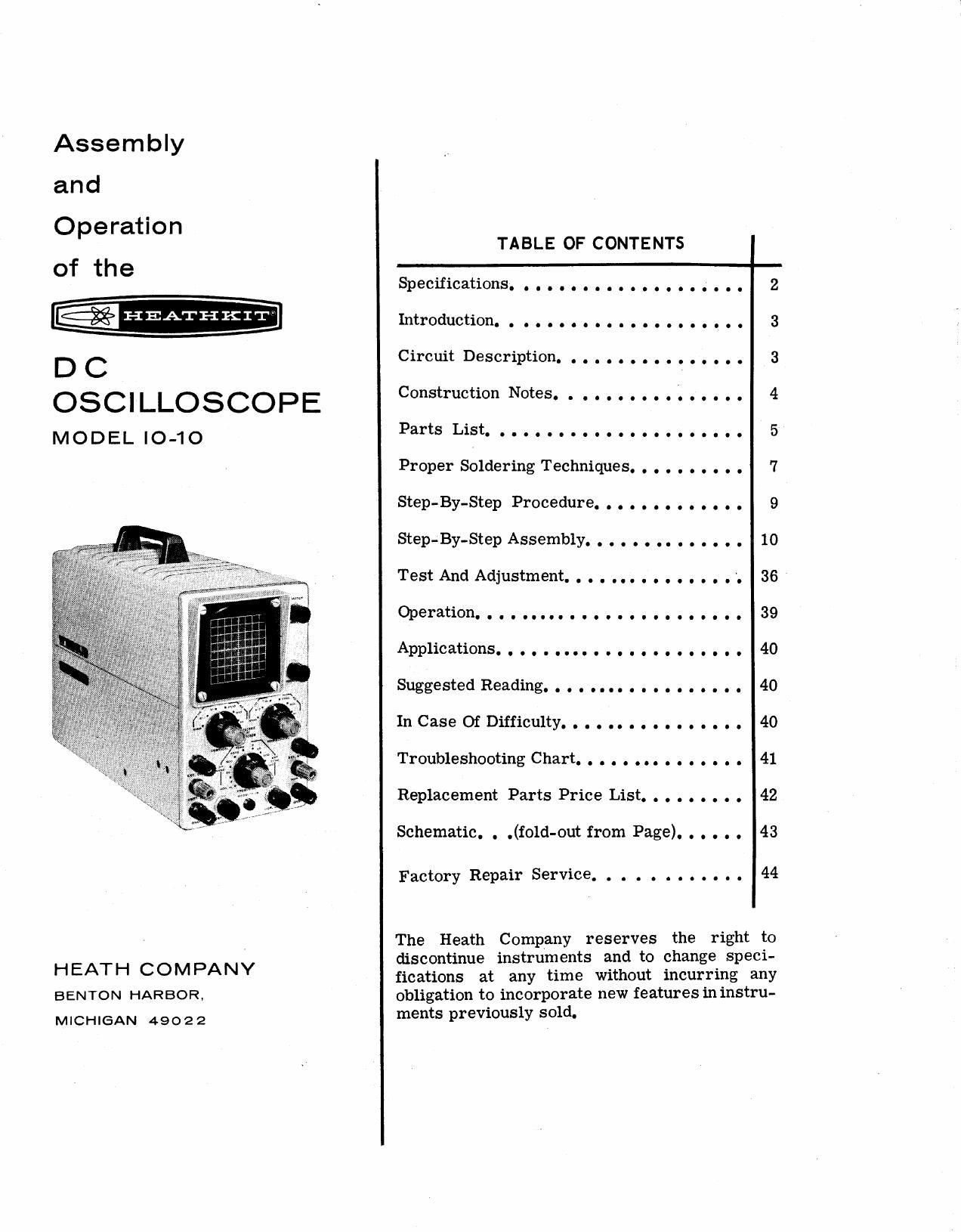 Heathkit IO 10 Manual 3