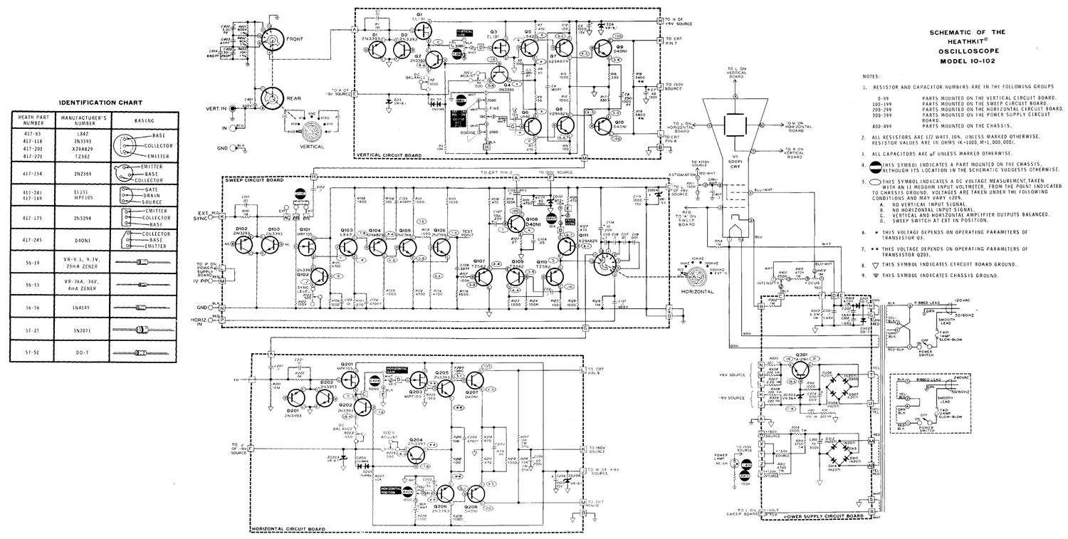 Heathkit IO 102 Schematic