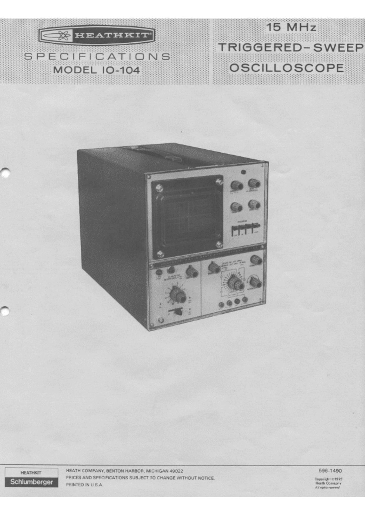 Heathkit IO 104 Schematic 2