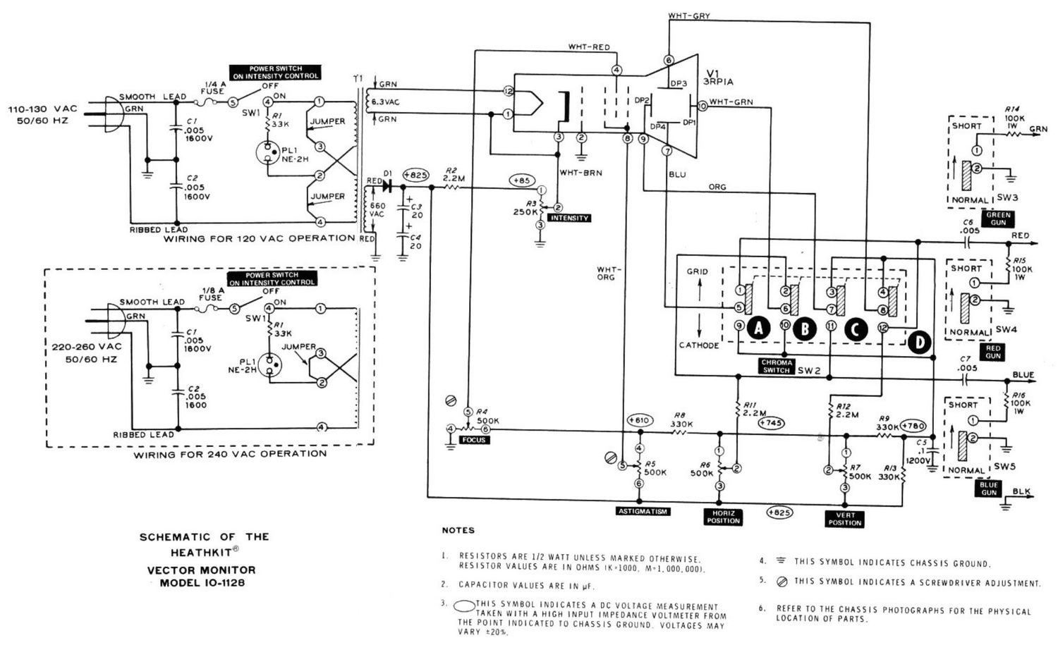 Heathkit IO 1128 Schematic