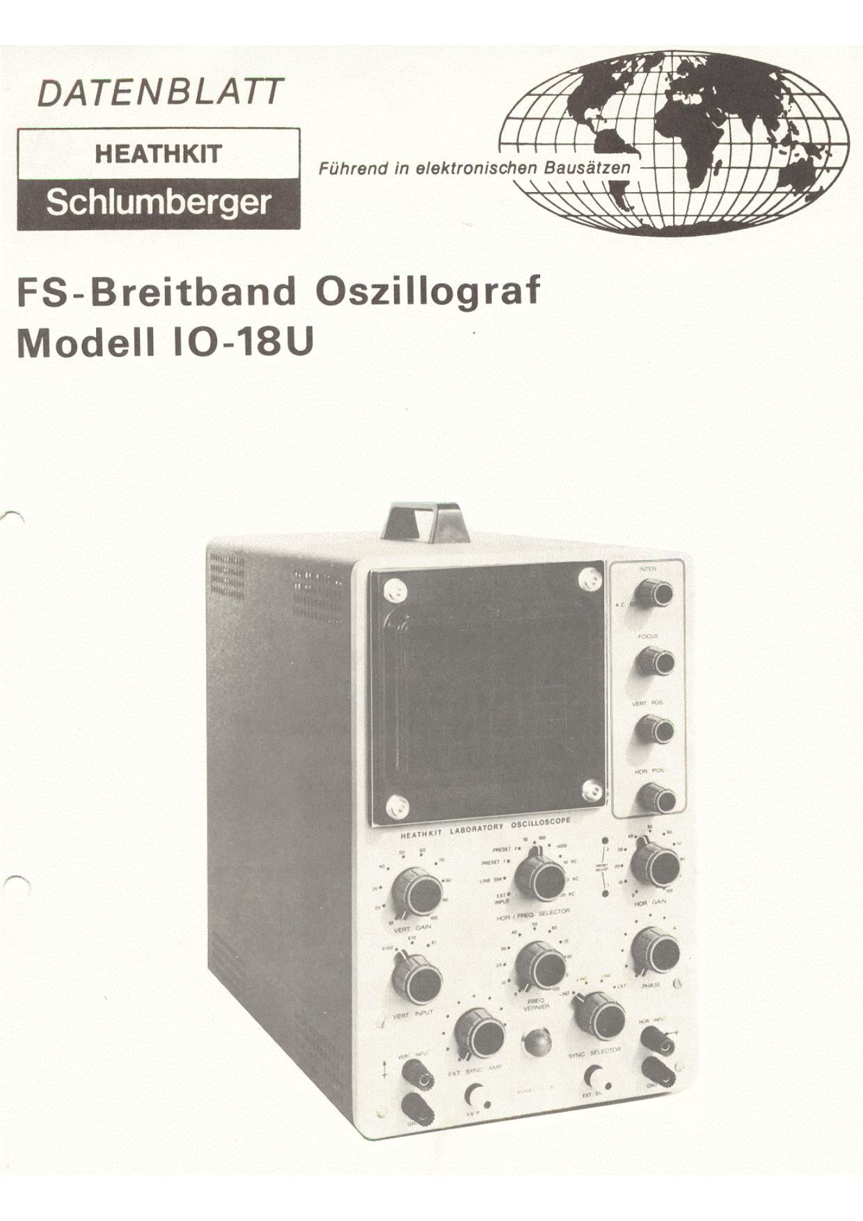 Heathkit IO 18U Schematic