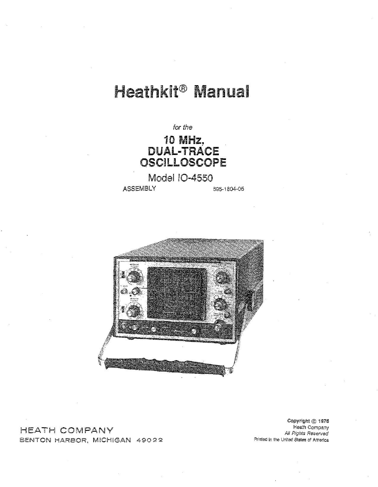 Heathkit IO 4550 Manual