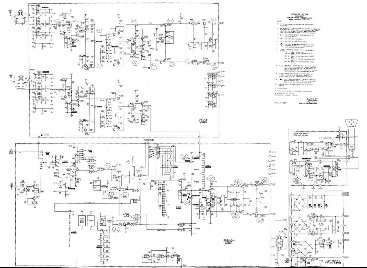 Heathkit IO 4555 Schematic