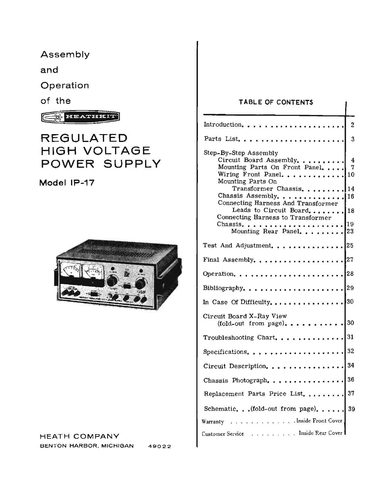 Heathkit IP 17 Manual