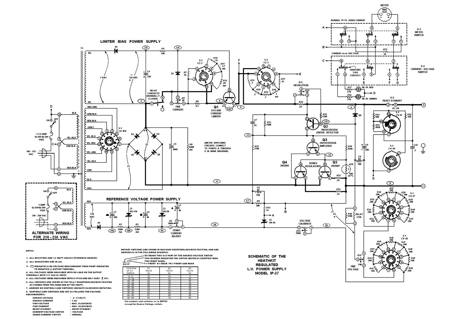 Heathkit IP 27 Schematic