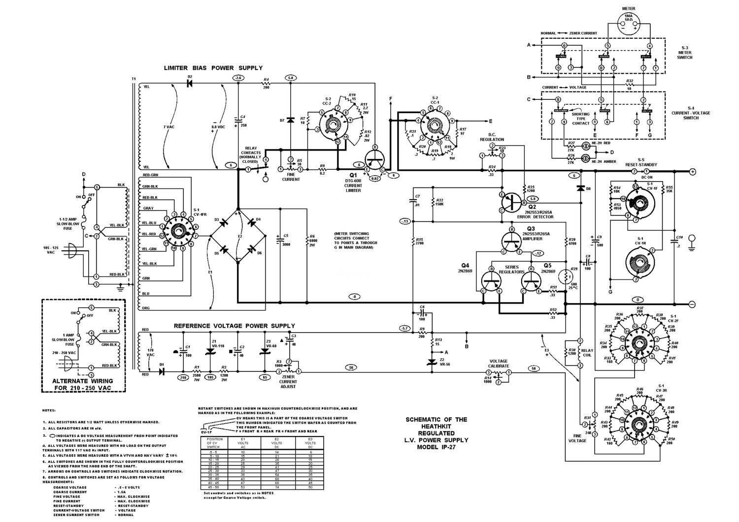 Heathkit IP 27 Schematic