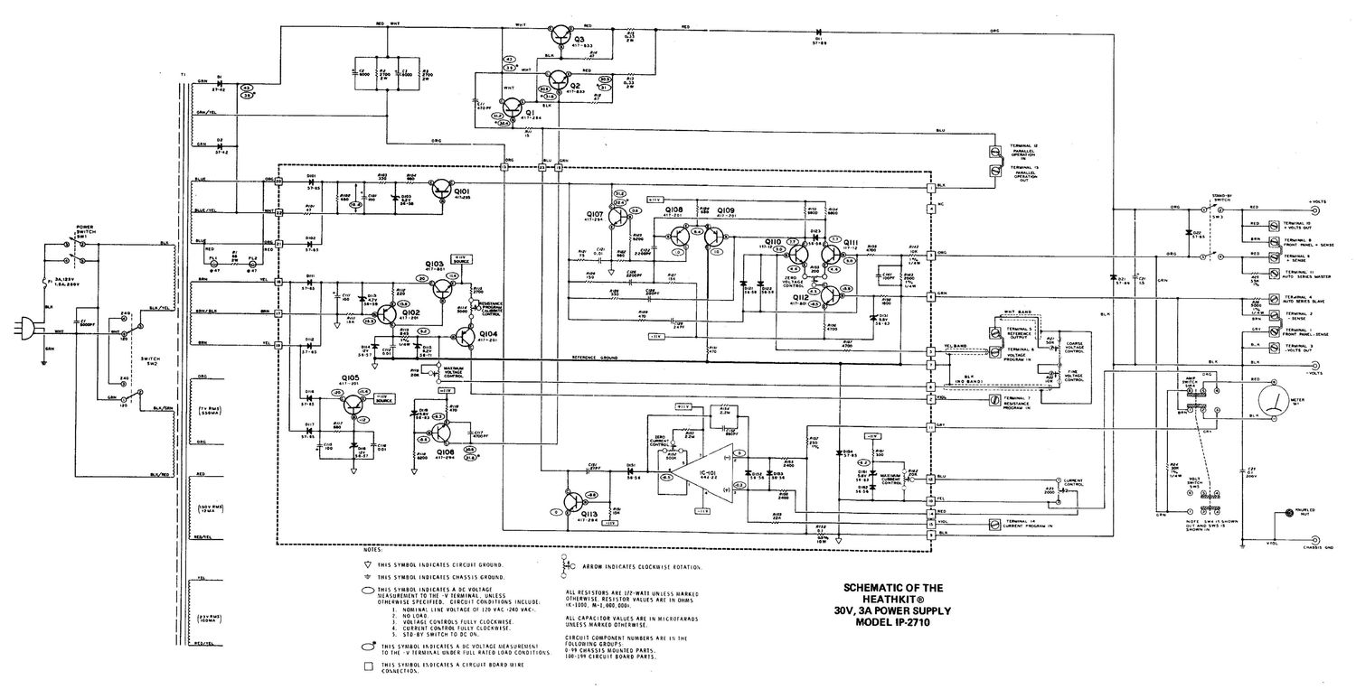 Heathkit IP 2710 Schematic