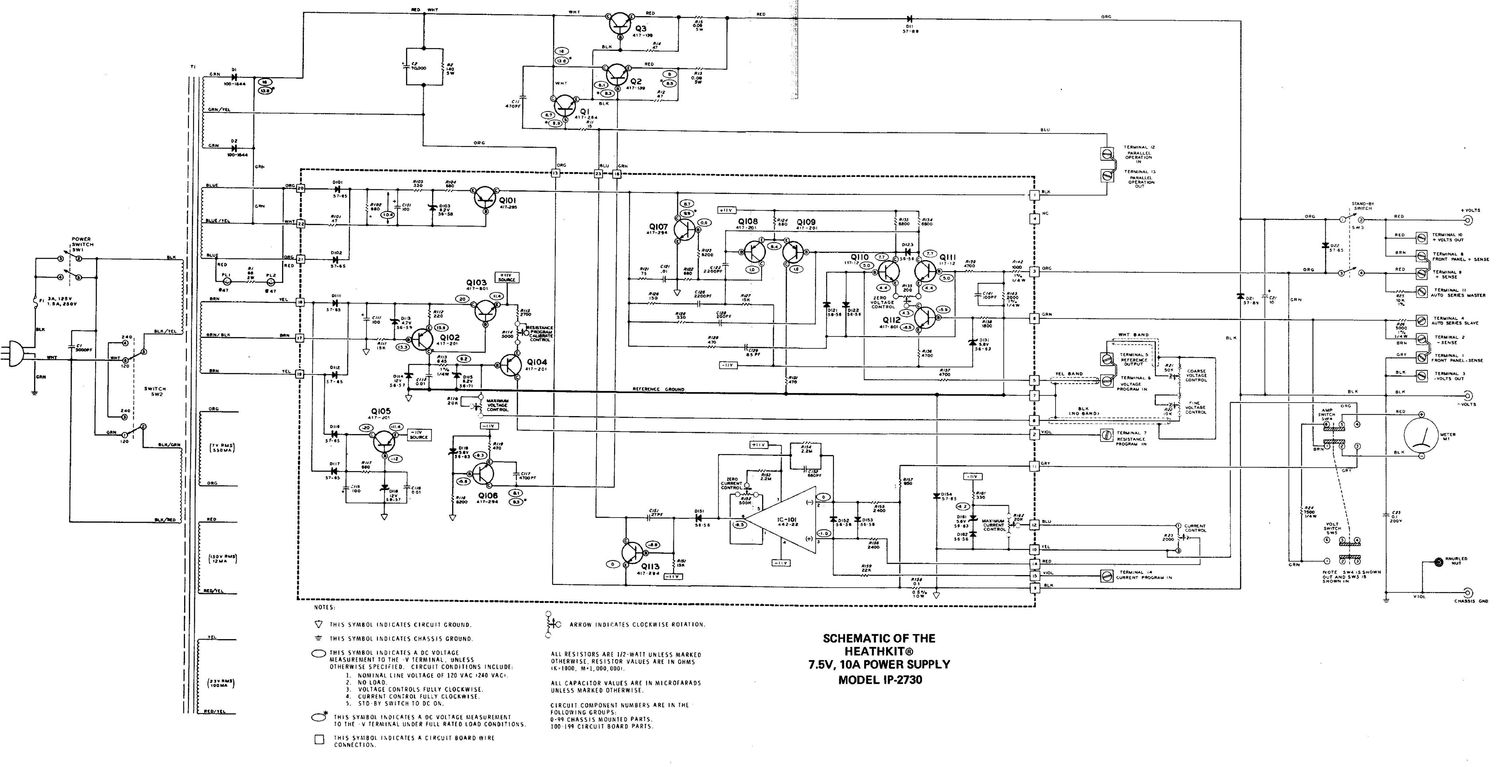 Heathkit IP 2730 Schematic