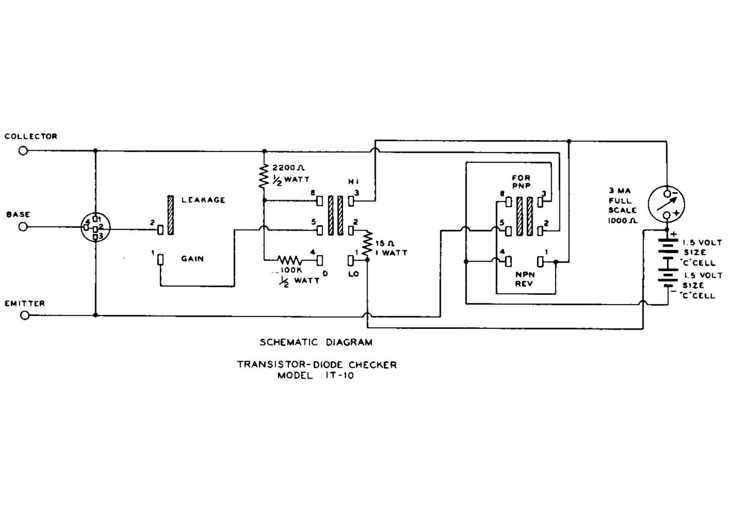 Heathkit IT 10 Schematic