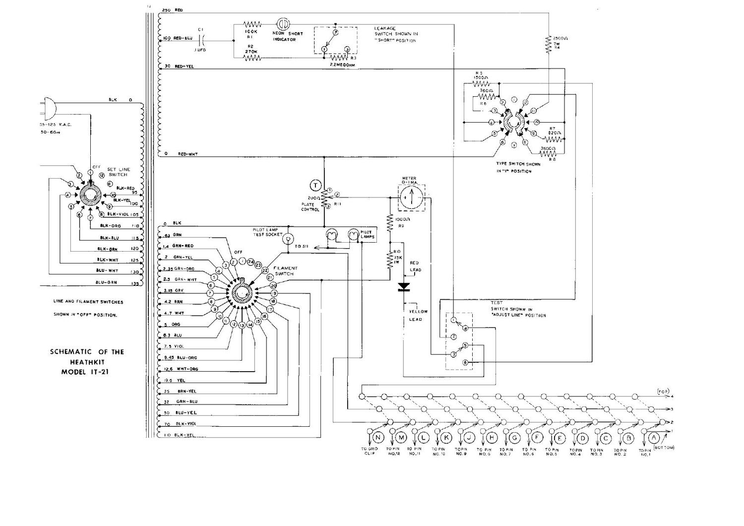 Heathkit IT 21 Schematic