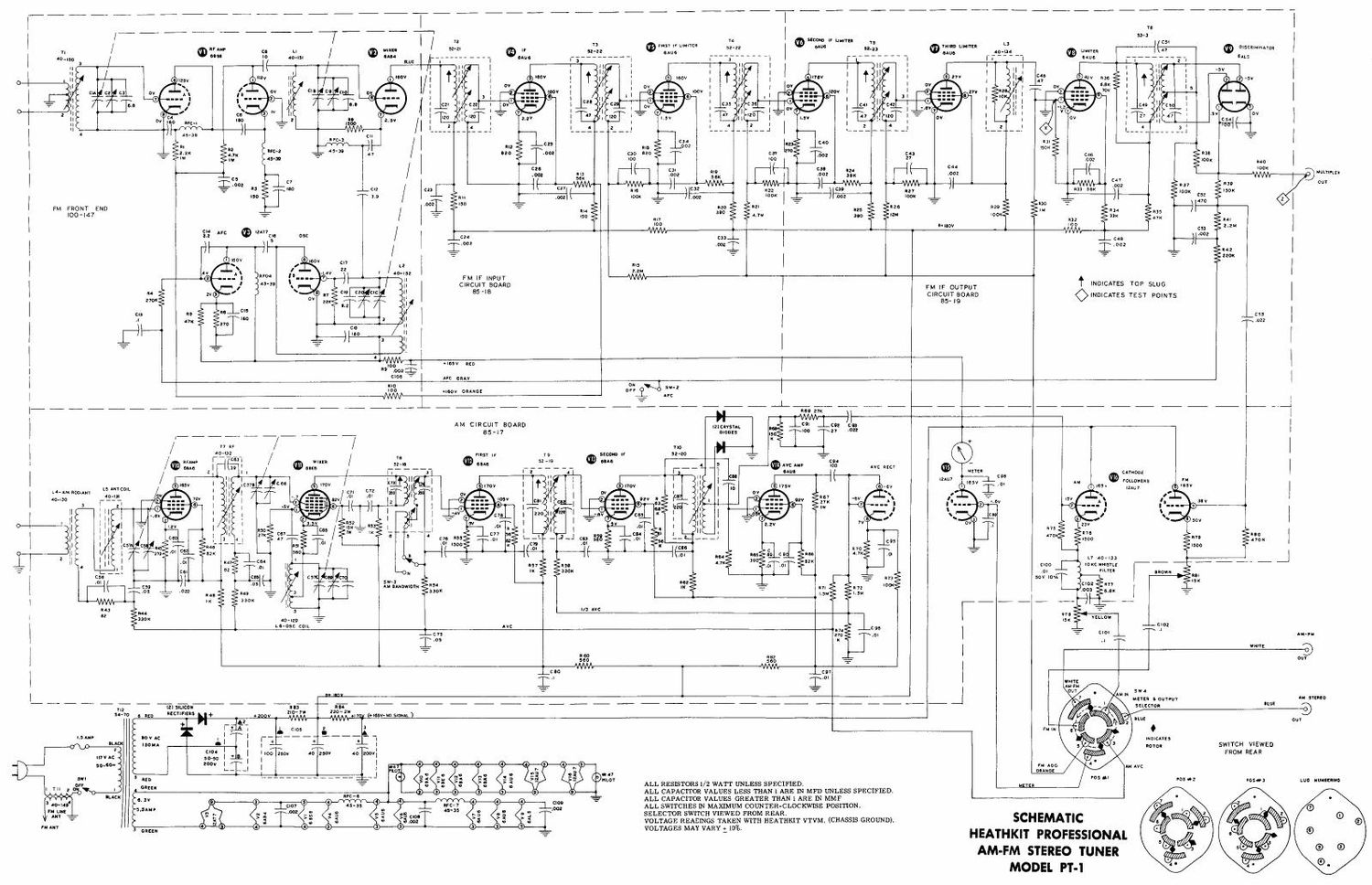 Heathkit PT1 tun sch