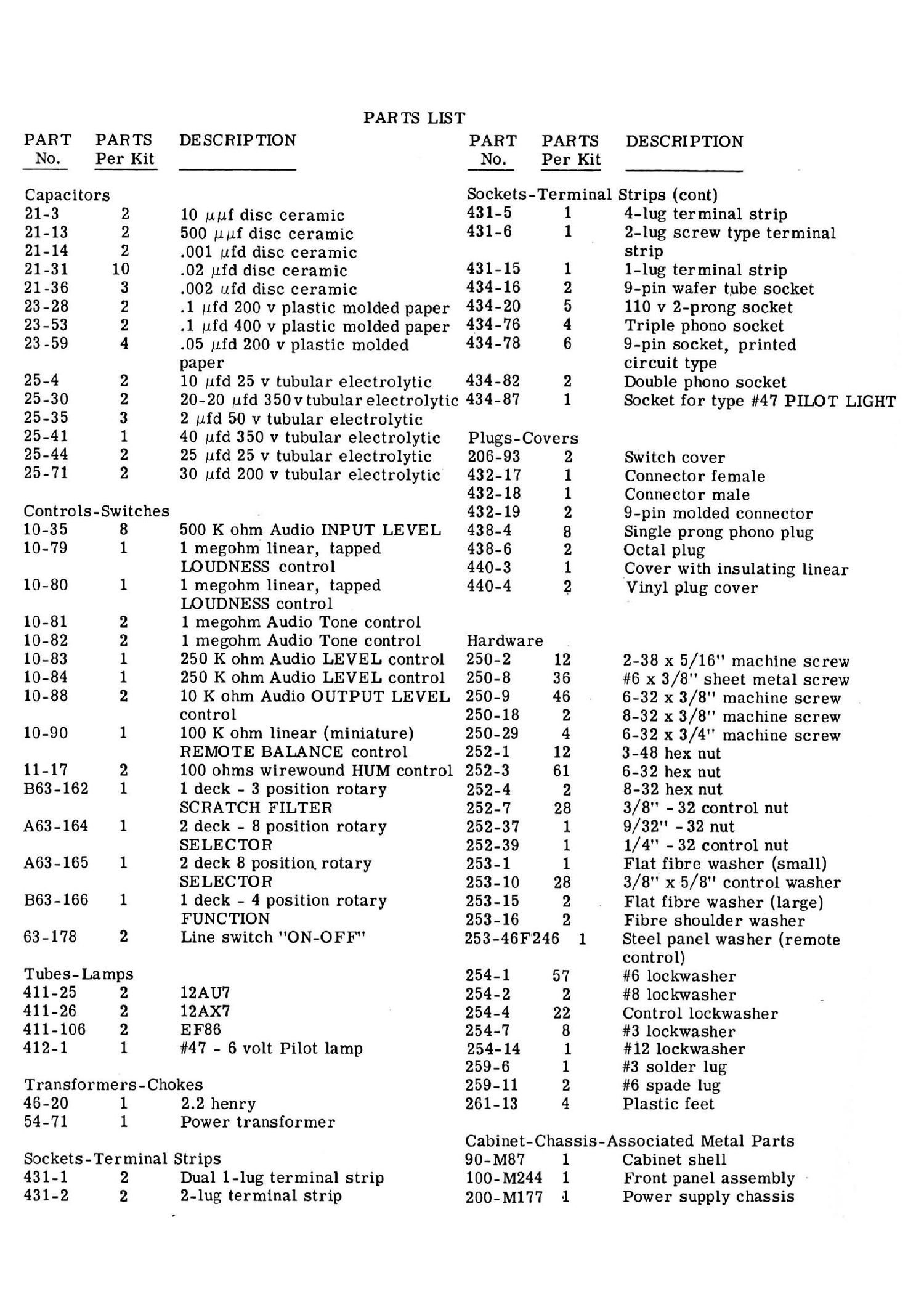 Heathkit SP 2A Schematic