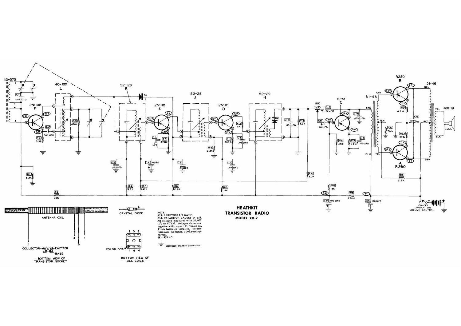 Heathkit XR 2 Schematic