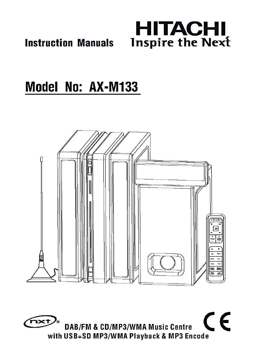 Hitachi AX M133 Owners Manual