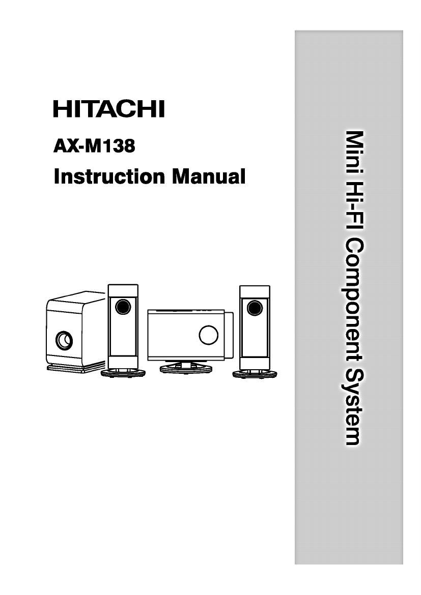 Hitachi AX M138 Owners Manual