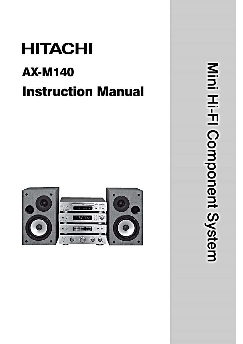 Hitachi AX M140 Owners Manual
