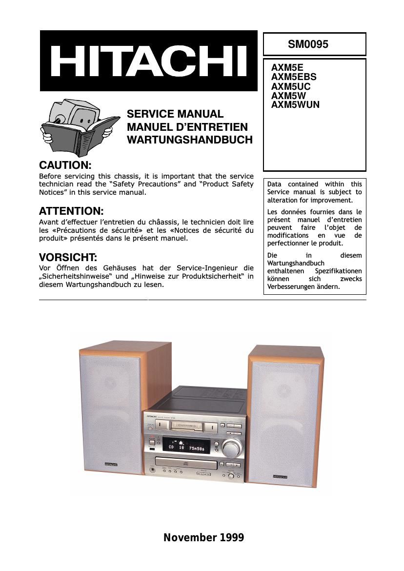 Hitachi AX M5 E Service Manual