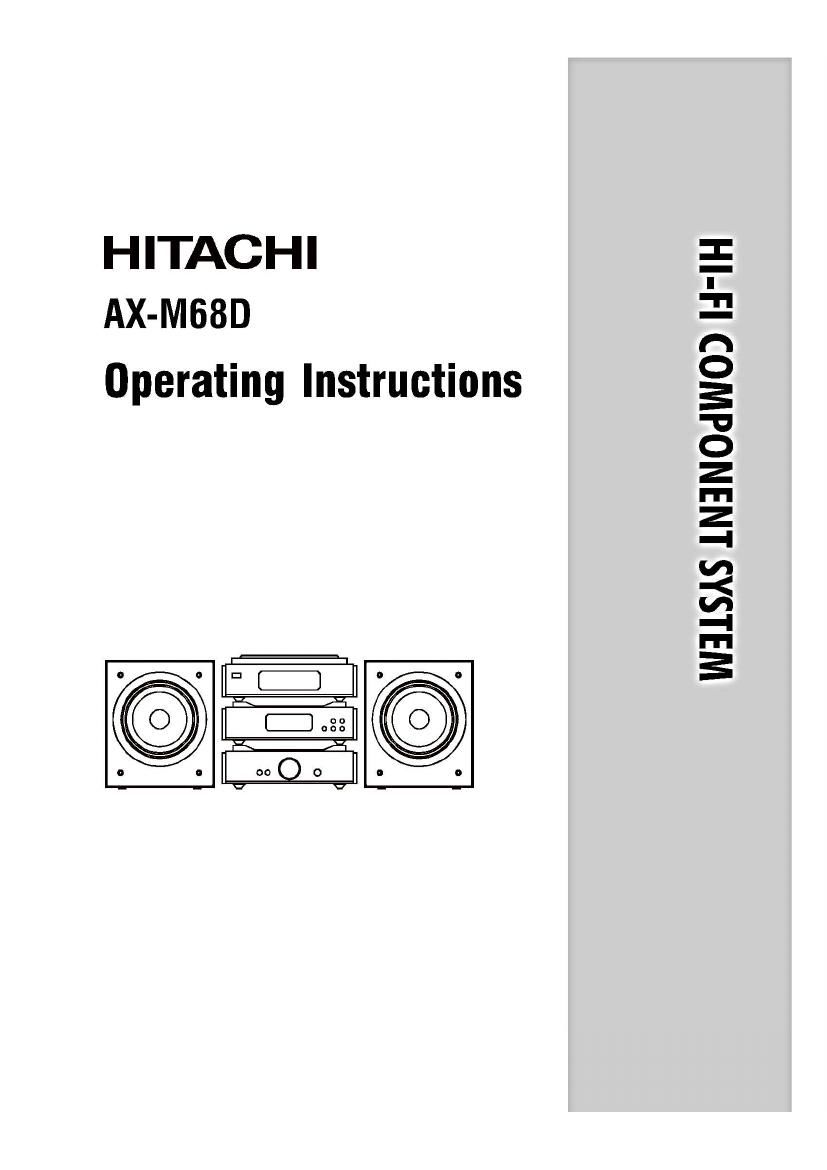 Hitachi AX M68D Owners Manual