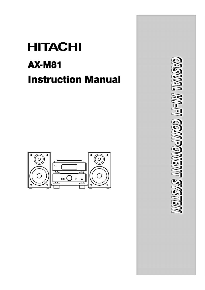 Hitachi AX M81 Owners Manual