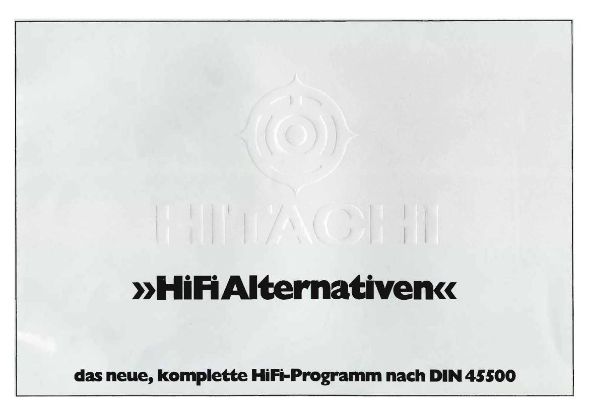 Hitachi 1976 Catalog