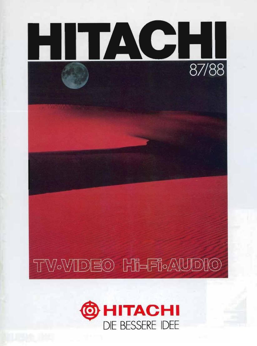 Hitachi 1987 88 Catalog
