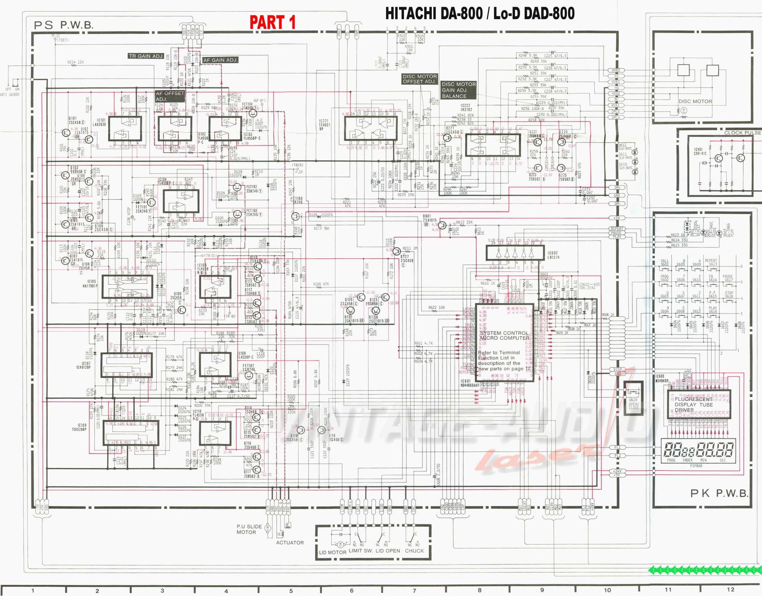 Hitachi DA 800 Schematic