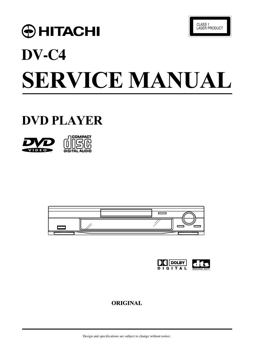 Hitachi DVC 4 Service Manual
