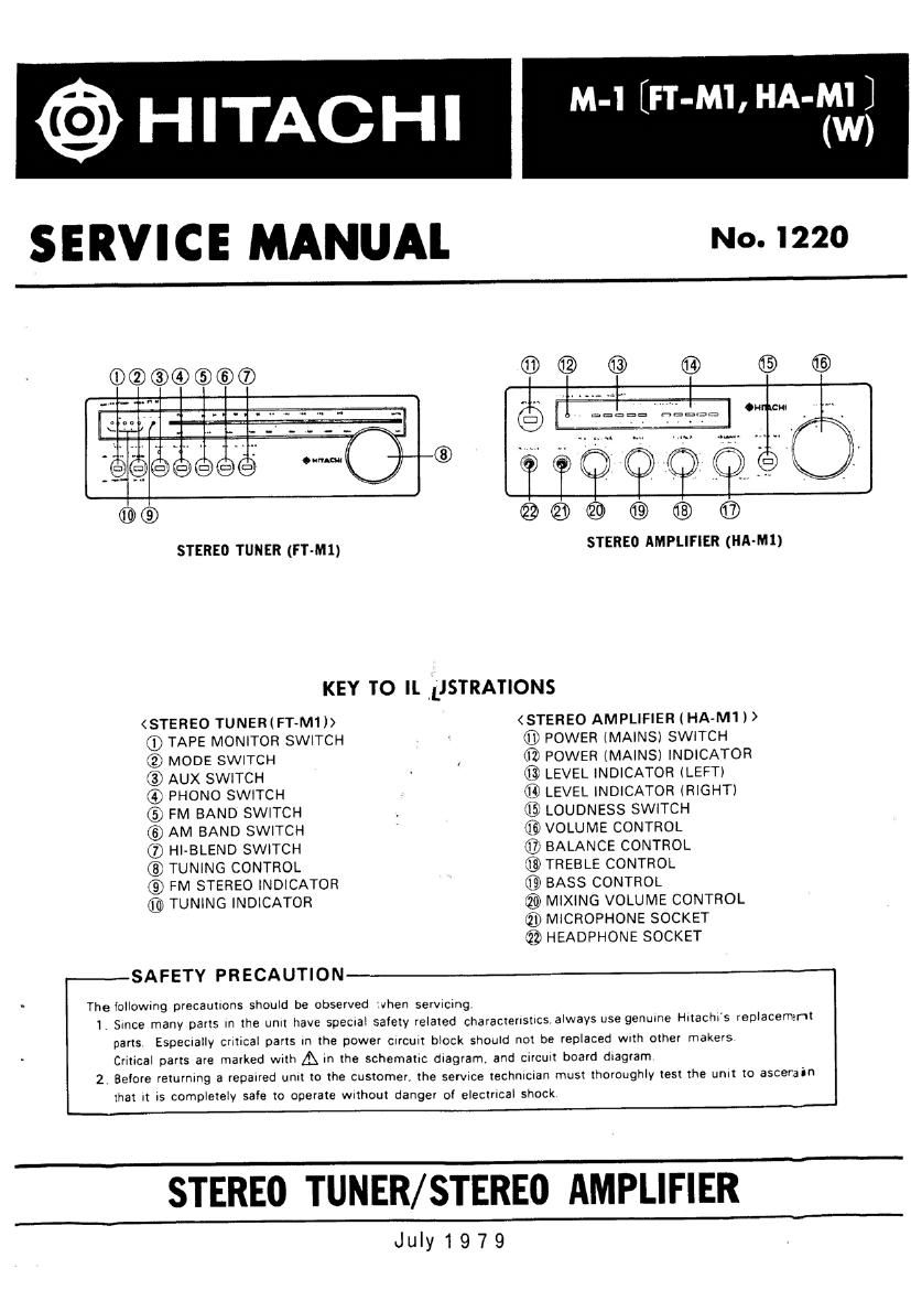 Hitachi FT M1 Service Manual