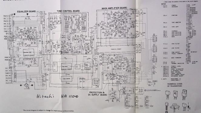 Hitachi HA 1100 Schematic