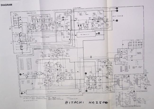 Hitachi HA 2500 Schematic