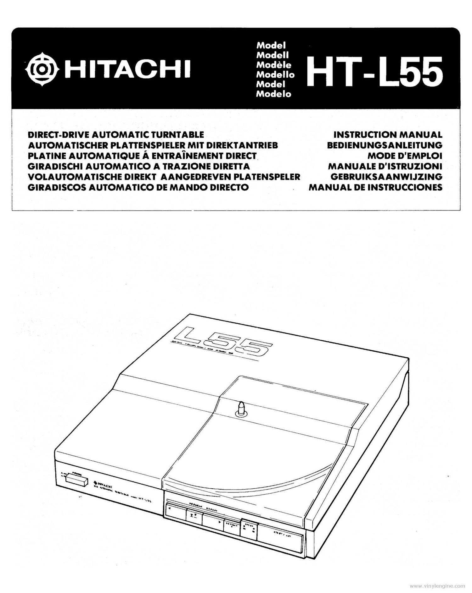 Hitachi HTL 55 Owners Manual