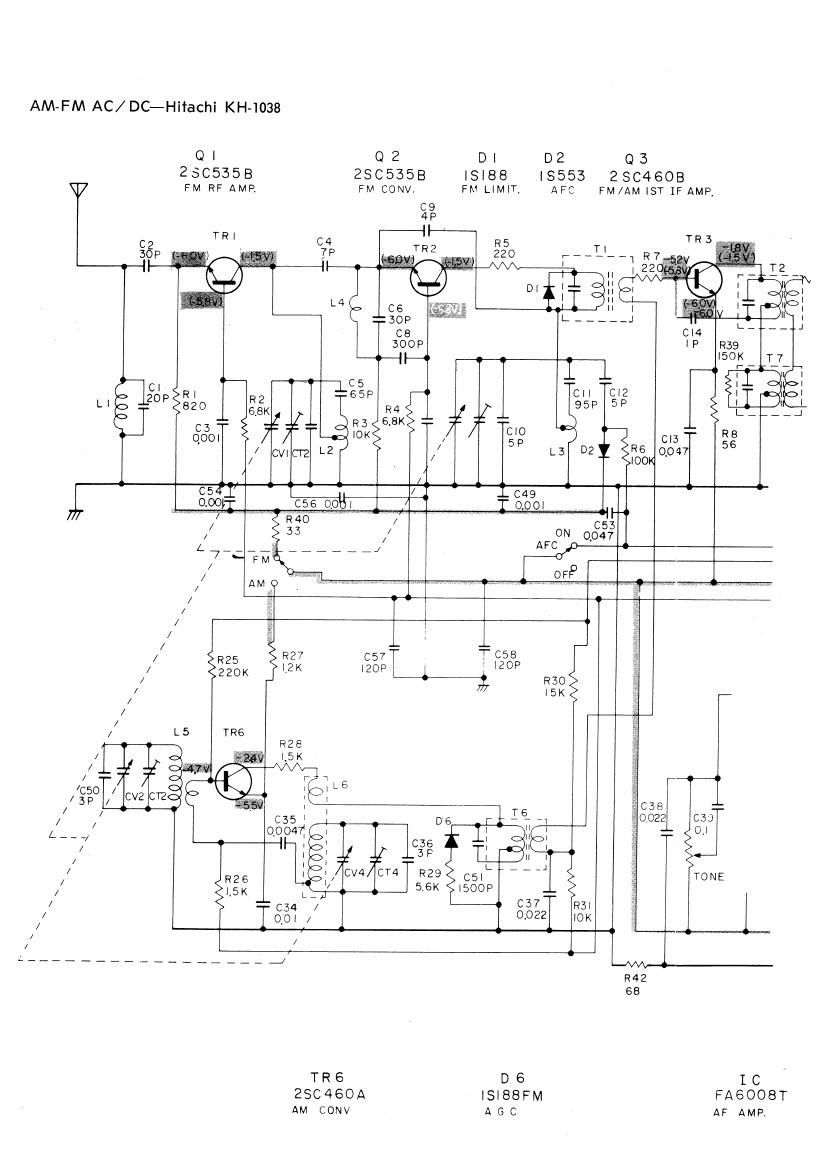 Hitachi KH 1038 Schematic